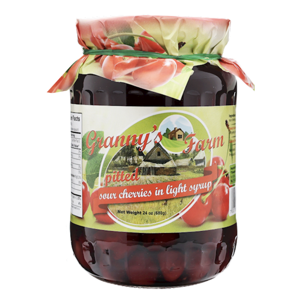 Компот из вишни без косточек, легкий сироп – 680 г